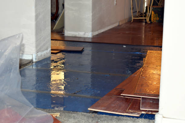 Professional Water Damage Restoration technician working in Tulare, CA